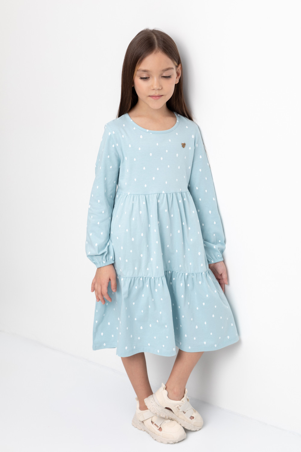 картинка Платье для девочки Crockid К 5770 голубой, арбуз от магазина детских товаров ALiSa