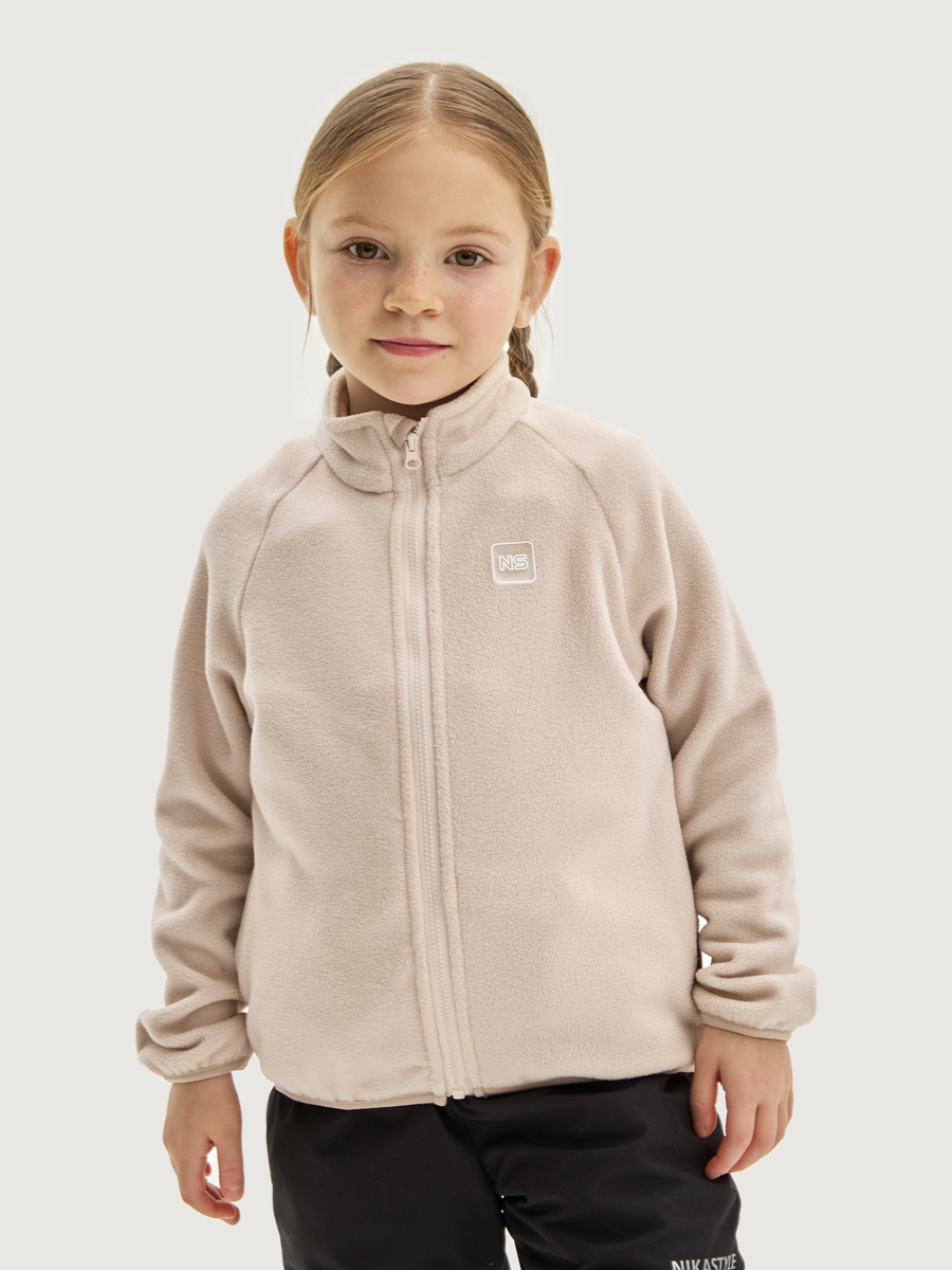картинка Куртка флисовая для девочки NIKASTYLE 4т10424 Беж от магазина детских товаров ALiSa