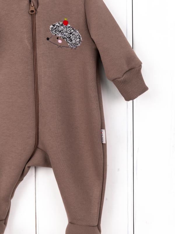 картинка Комбинезон на стопе Baby Boom К381/3-Ф Ёжик тауп-грей от магазина детских товаров ALiSa