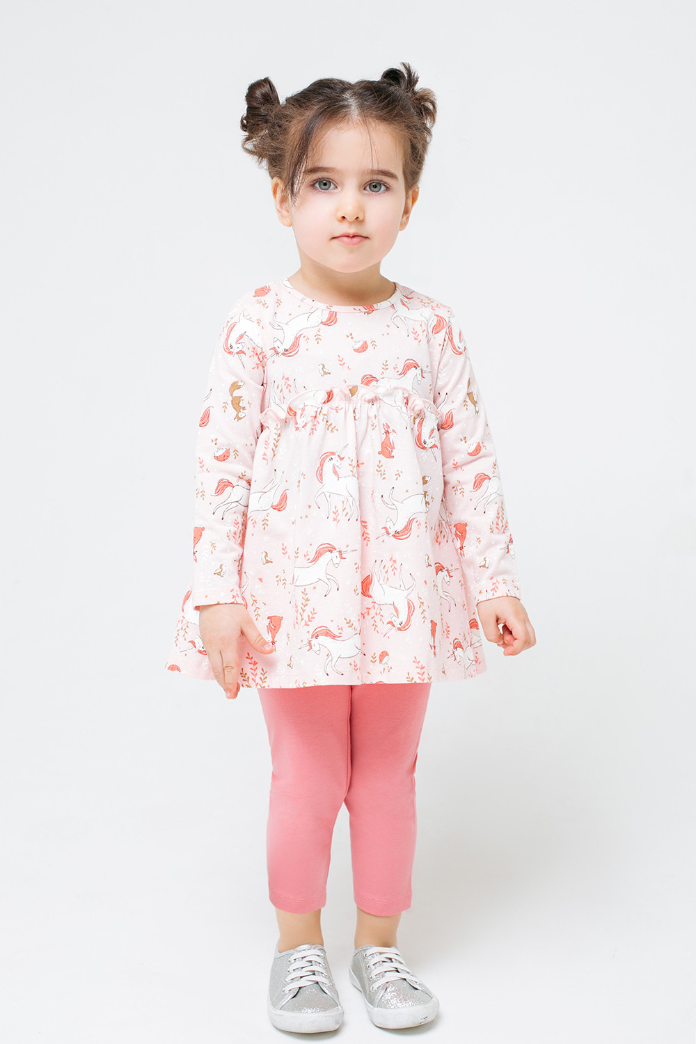 картинка Платье (туника) для девочки Crockid КР 5727 светло-розовый, лесные истории к301 от магазина детских товаров ALiSa