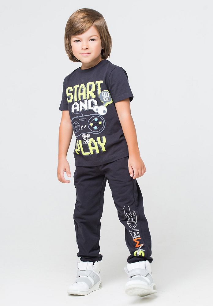 картинка Брюки для мальчика Crockid К 4656 темно-серый3 к1233 от магазина детских товаров ALiSa