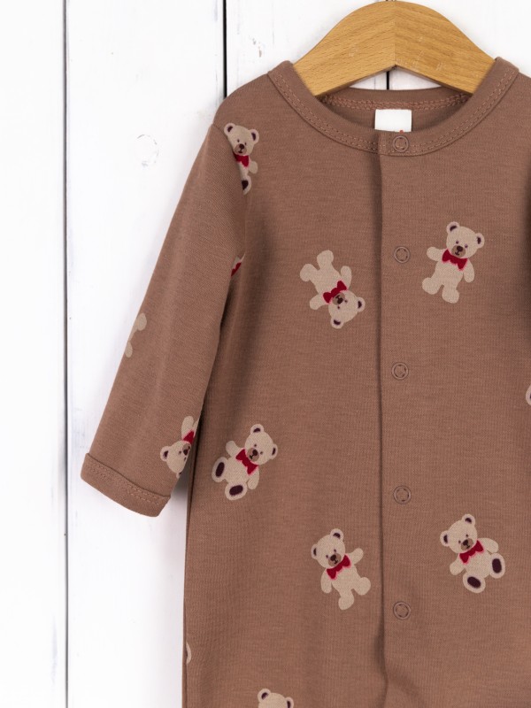 картинка Комбинезон детский Baby Boom BB К270/10007-И(Н) я726 Мишки на кофе от магазина детских товаров ALiSa