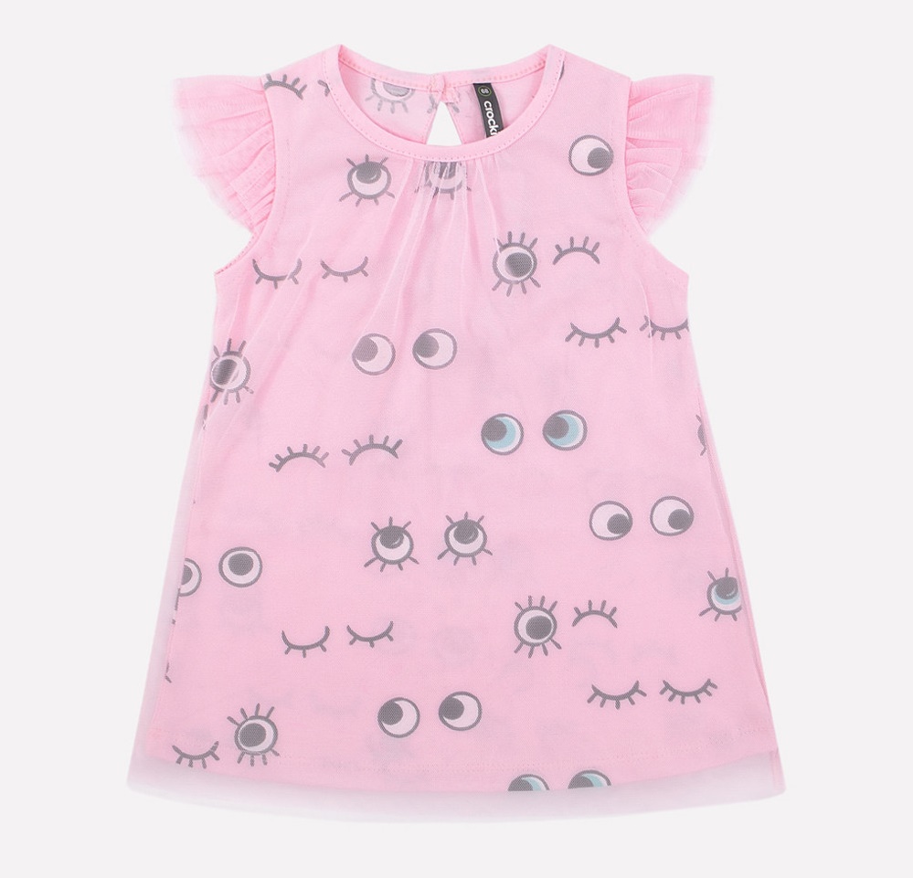 картинка Платье для девочки Crockid К 5546 розовое облако, глазки от магазина детских товаров ALiSa