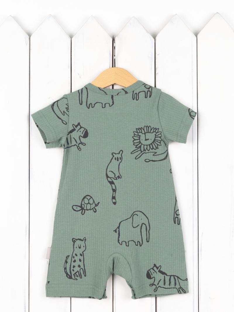 картинка Комбинезон для мальчика Baby Boom К324/8-К Сафари на шалфее я736 от магазина детских товаров ALiSa