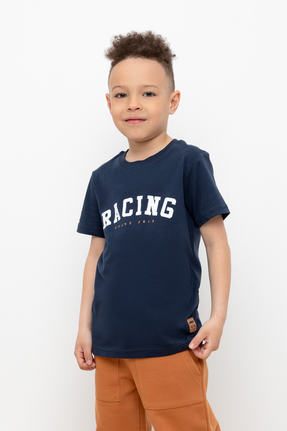 картинка Футболка для мальчика Crockid КР 302172 индиго к406 от магазина детских товаров ALiSa