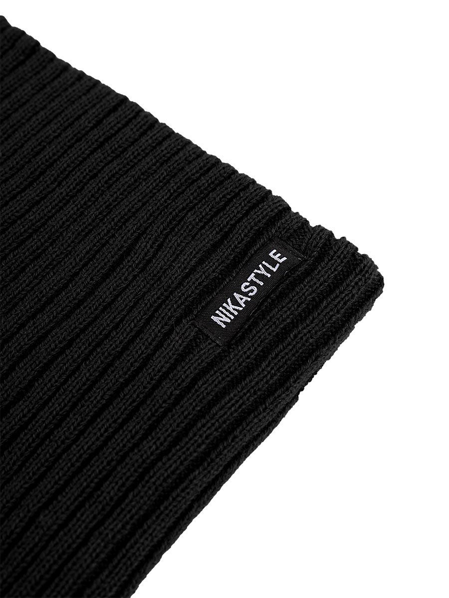 картинка Комплект шапка снуд для мальчика NIKASTYLE 12з16424 Черный от магазина детских товаров ALiSa