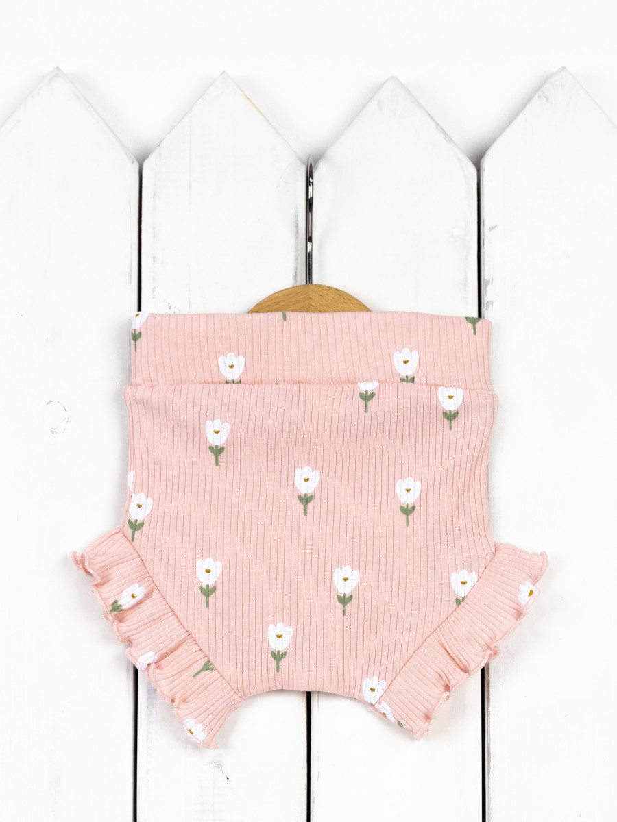 картинка Трусы для девочки Baby Boom П69/23-К Белые тюльпаны от магазина детских товаров ALiSa