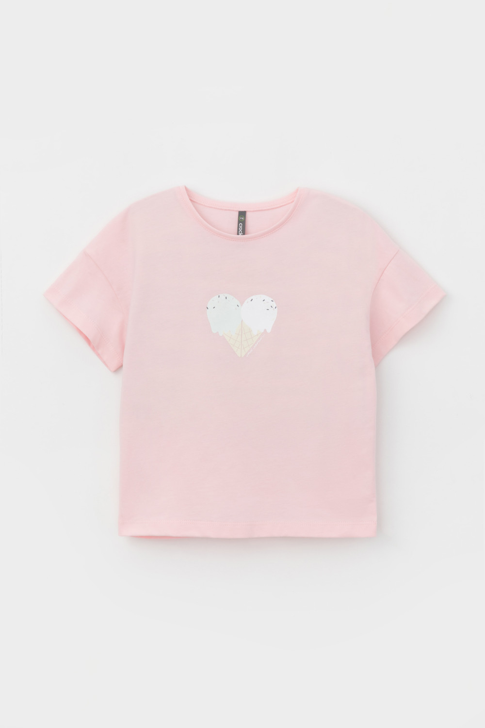 картинка Футболка для девочки Crockid КР 302434 светлый лосось к473 от магазина детских товаров ALiSa