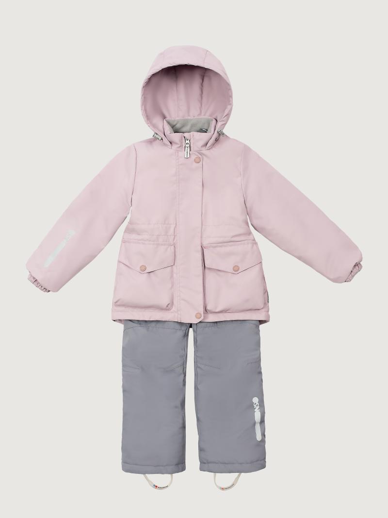 картинка Комплект утеплённый для девочки NIKASTYLE 7м2225 Пудра серый от магазина детских товаров ALiSa