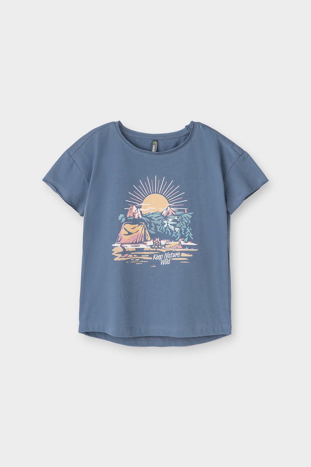 картинка Футболка для мальчика Crockid КР 301991 винтажный синий к368 от магазина детских товаров ALiSa