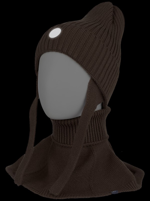 картинка Комплект шапка манишка для мальчика NIKASTYLE 12з16024 Орех от магазина детских товаров ALiSa