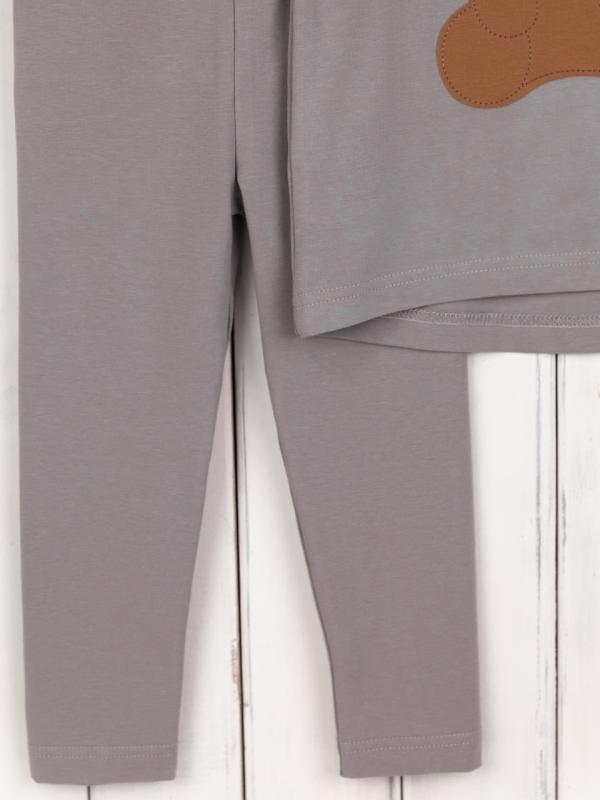 картинка Комплект для девочки Baby Boom КД554/3-К Светло-серый Мишка от магазина детских товаров ALiSa