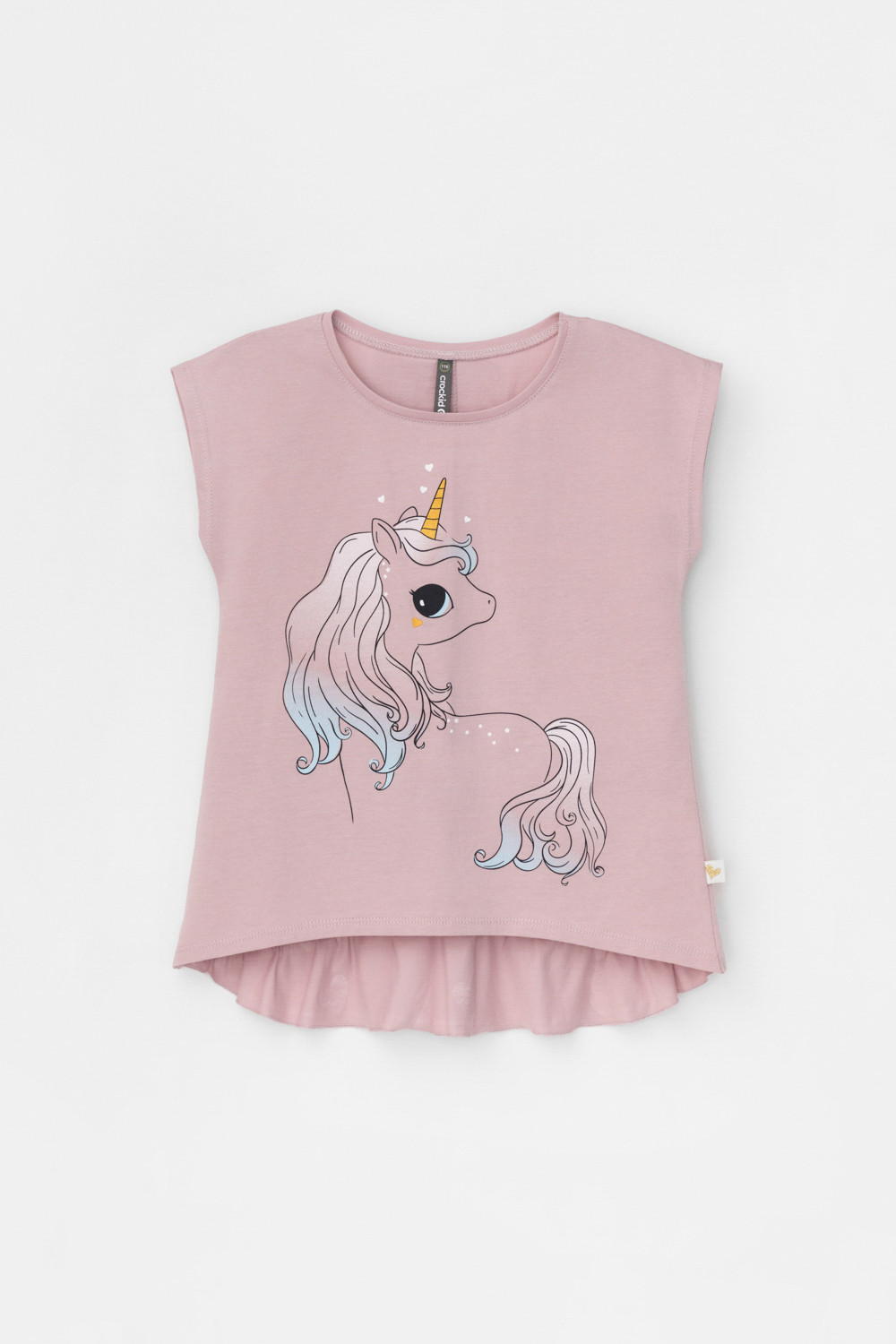 картинка Футболка для девочки Crockid КР 302319 розово-сиреневый к449 от магазина детских товаров ALiSa