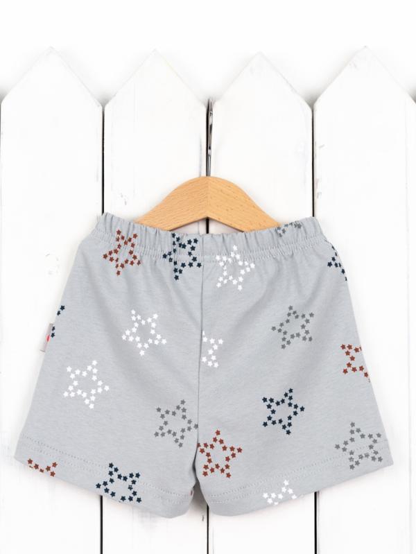 картинка Шорты для мальчика Baby Boom П138/1-К Звёзды на светло-сером от магазина детских товаров ALiSa