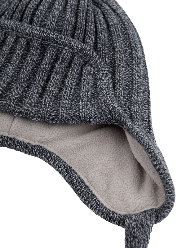 картинка Шапка ушанка утепленная для мальчика NIKASTYLE 11з15924 Антрацит от магазина детских товаров ALiSa