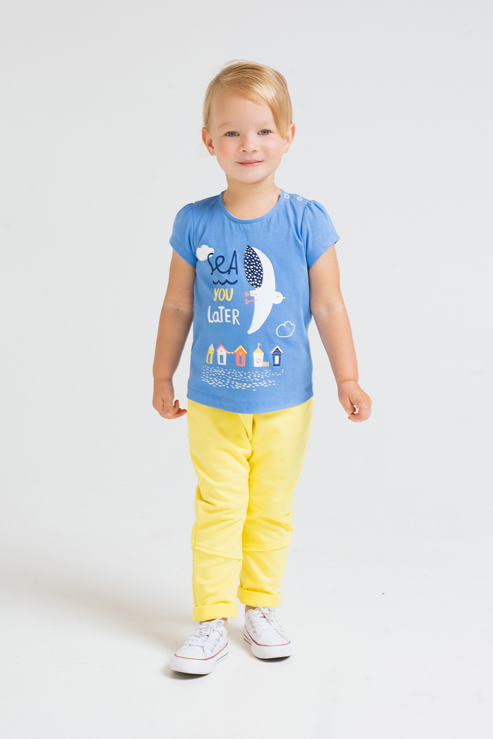 картинка Футболка для девочки Crockid КР 300906 голубой сапфир к245 от магазина детских товаров ALiSa
