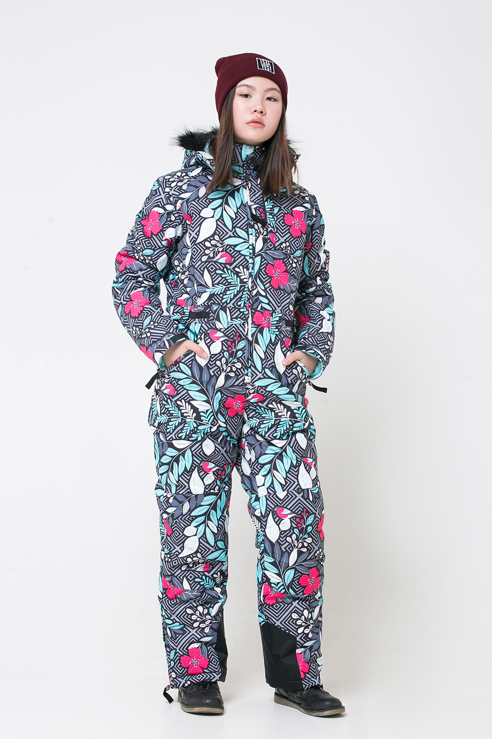 картинка Комбинезон зимний для девочки ВКБ 60043/н/2 ГР от магазина детских товаров ALiSa