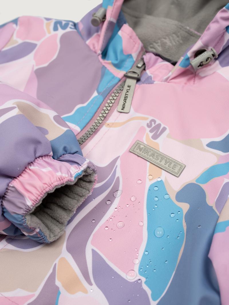 картинка Ветровка для девочки NIKASTYLE 4л3025 Розовый серый от магазина детских товаров ALiSa