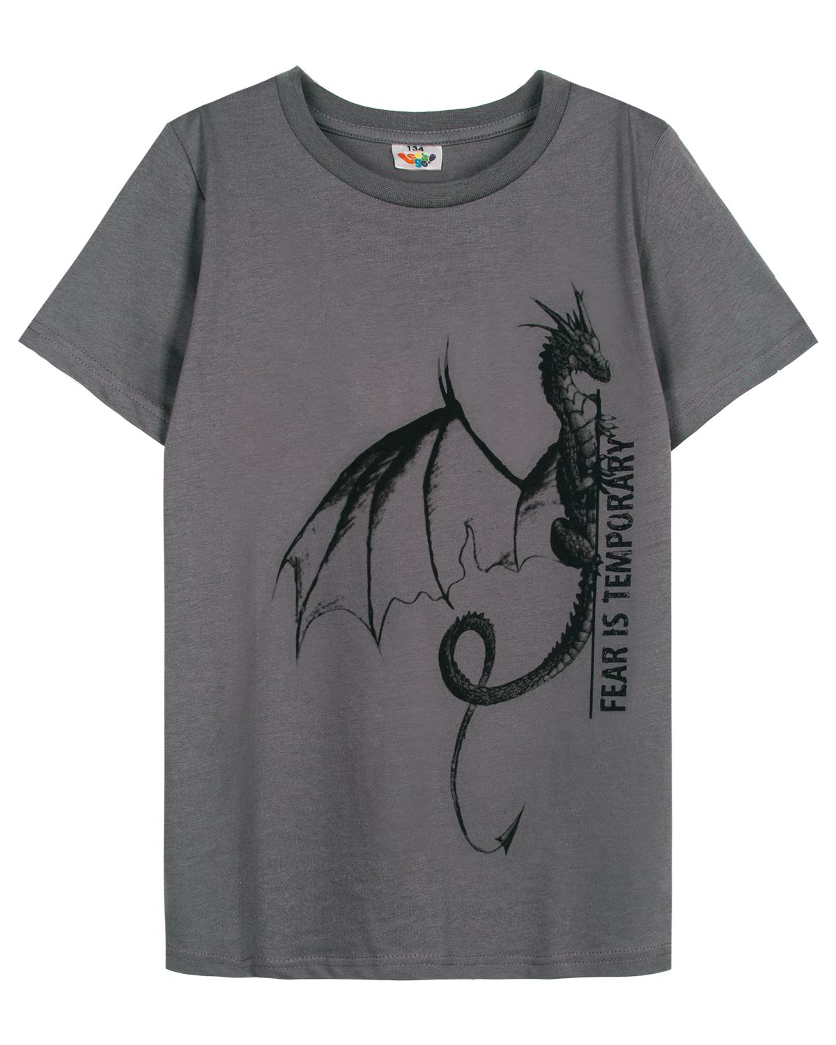 картинка Футболка детская Let's go LG 52333 Серый от магазина детских товаров ALiSa