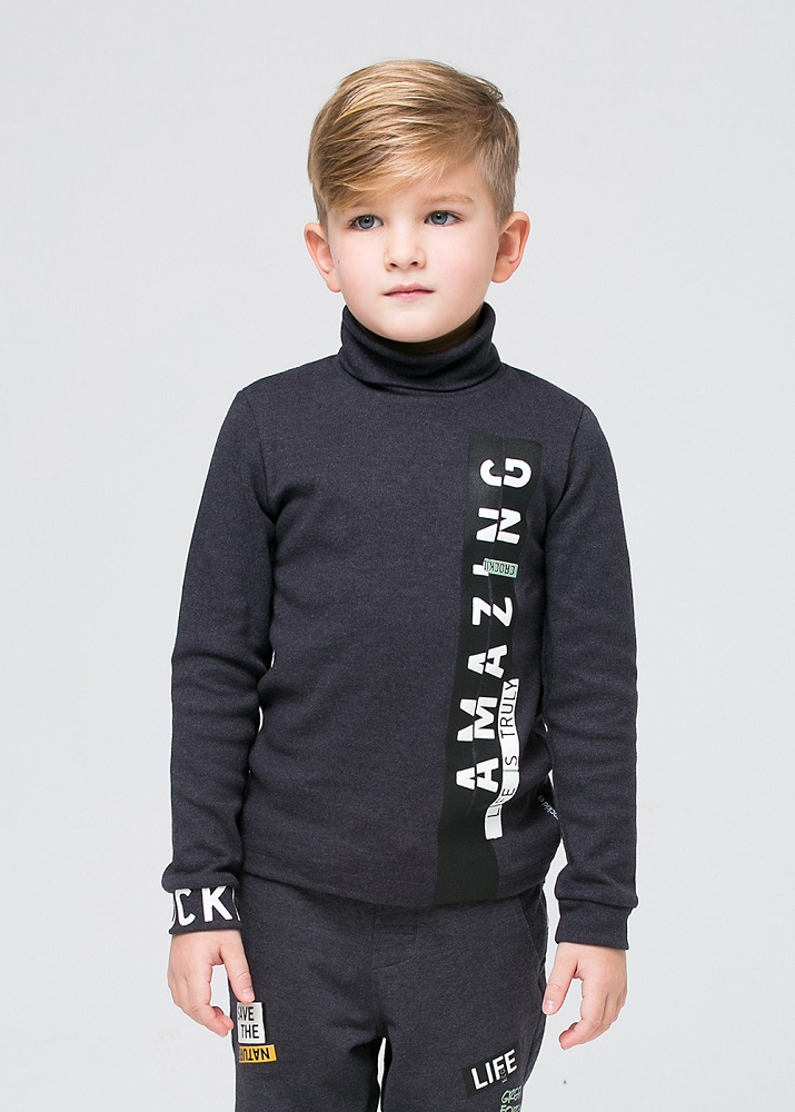 картинка Джемпер для мальчика Crockid КР 300515 темно-серый8 к188 от магазина детских товаров ALiSa