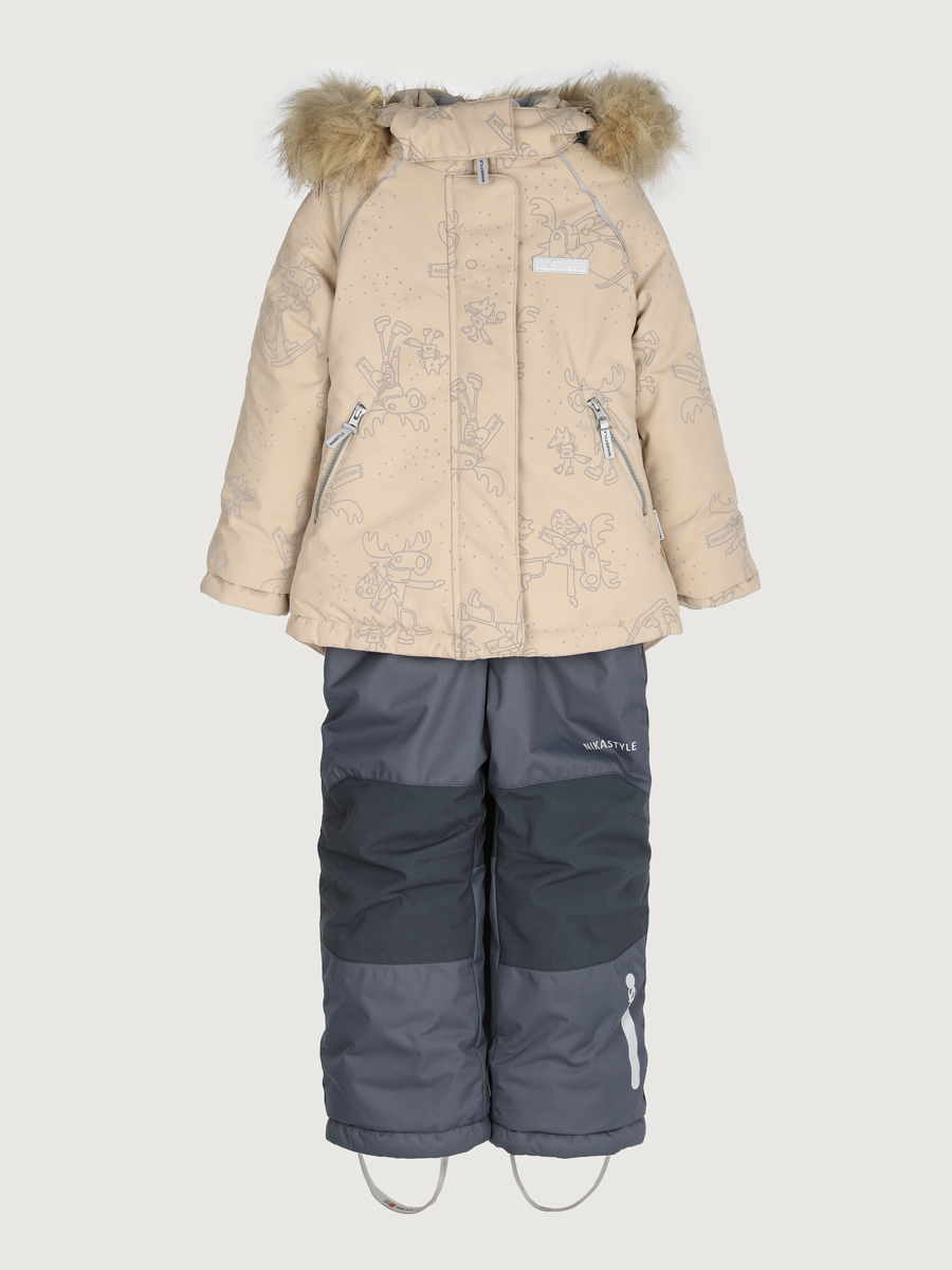 картинка Комплект для девочки NIKASTYLE 7з0825 Латте Серый от магазина детских товаров ALiSa