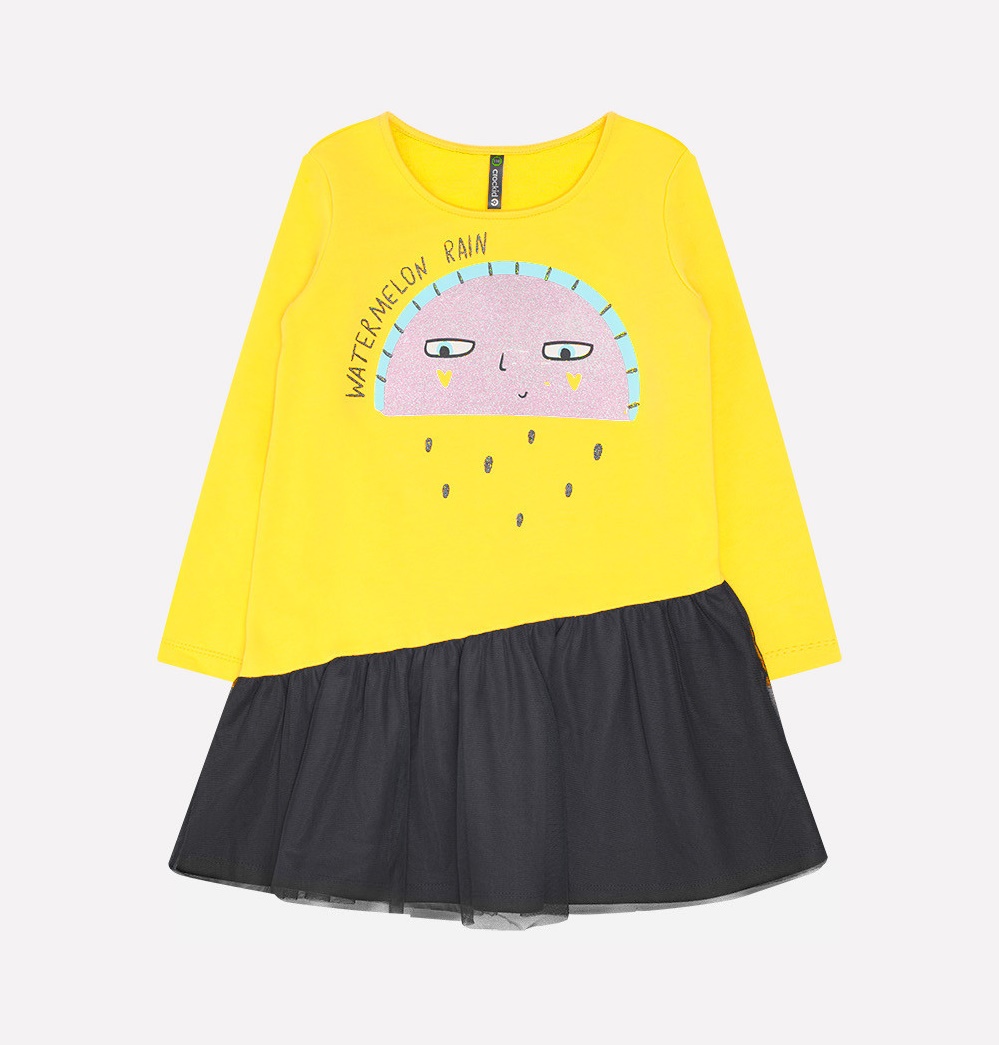 картинка Платье для девочки Crockid КР 5561 желтый к232 от магазина детских товаров ALiSa