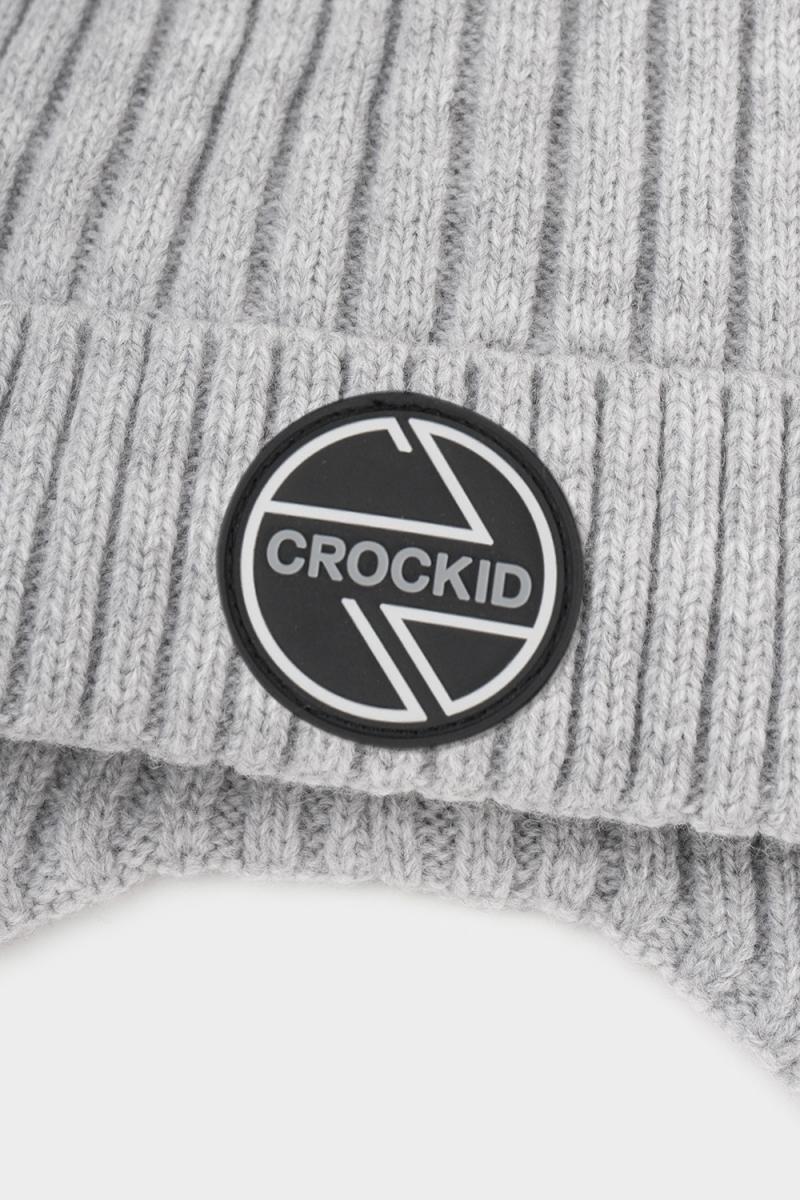 картинка Шапка детская Crockid КВ 20335/ш светло-серый меланж от магазина детских товаров ALiSa