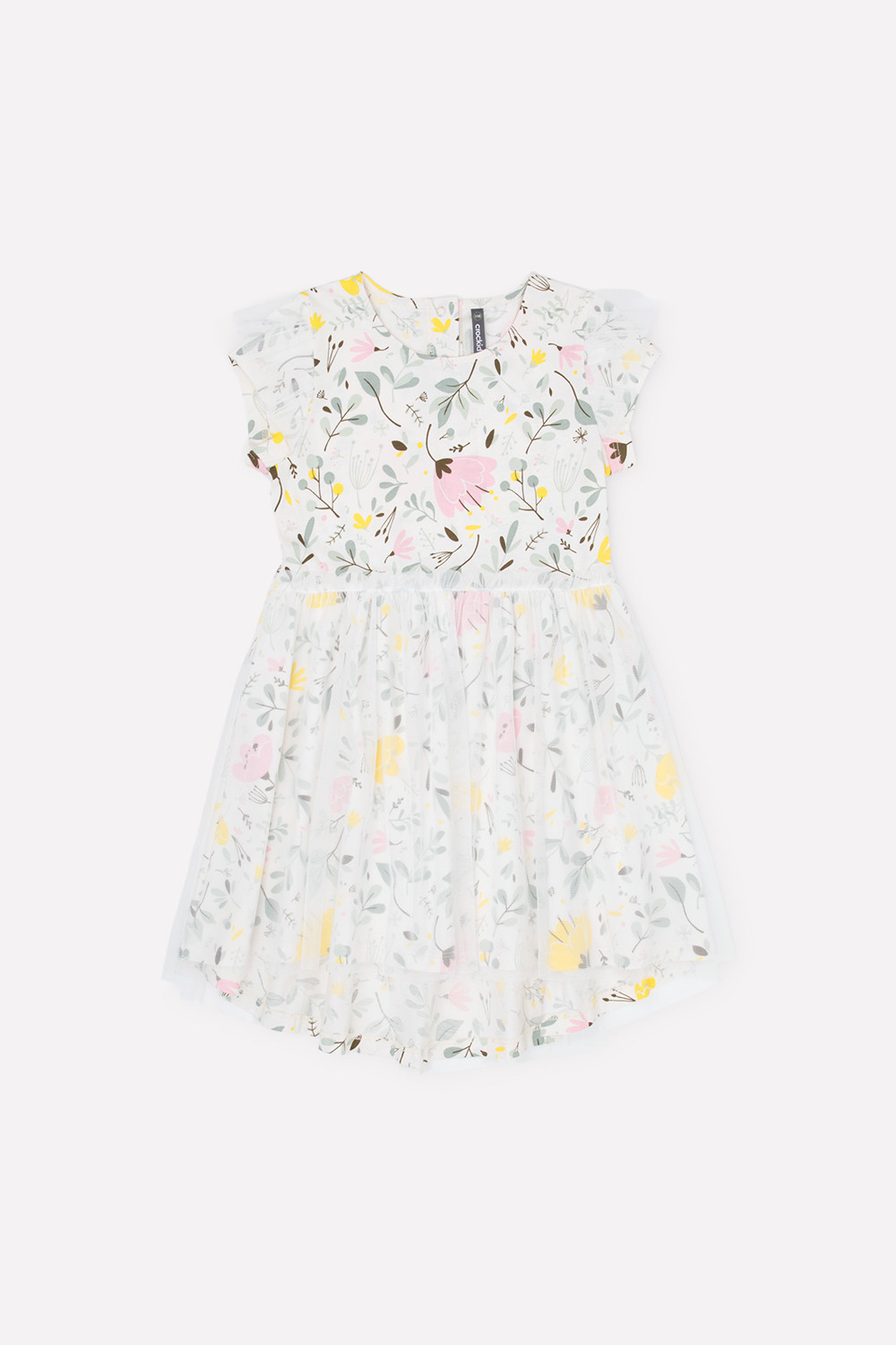 картинка Платье для девочки Crockid КР 5679 белая лилия, нежные цветы к285 от магазина детских товаров ALiSa