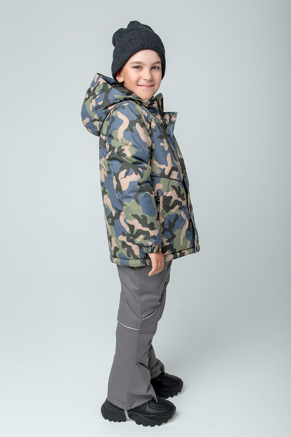 картинка Куртка зимняя для мальчика Crockid ВК 36079/н/2 ГР от магазина детских товаров ALiSa