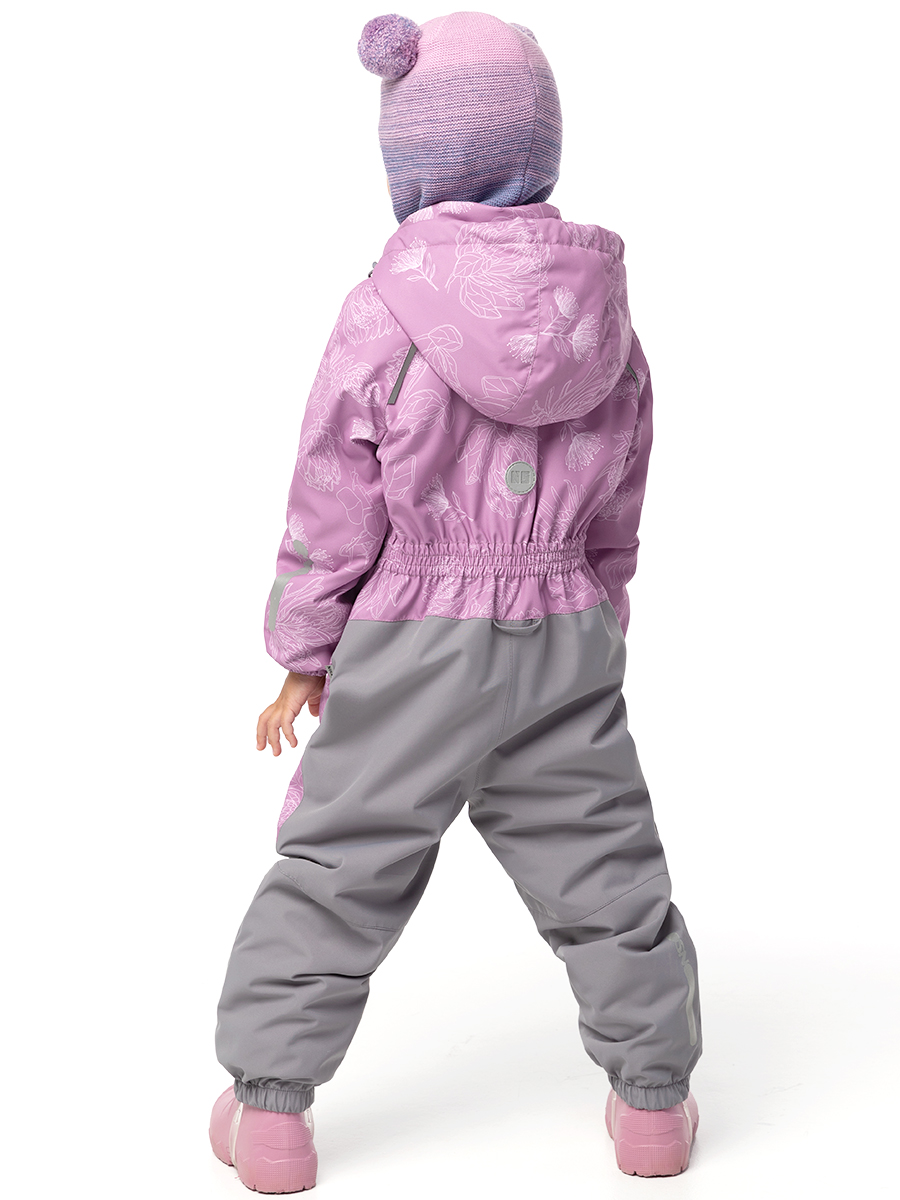 картинка Комбинезон утеплённый для девочки NIKASTYLE 8м1825 Орхидея серый от магазина детских товаров ALiSa