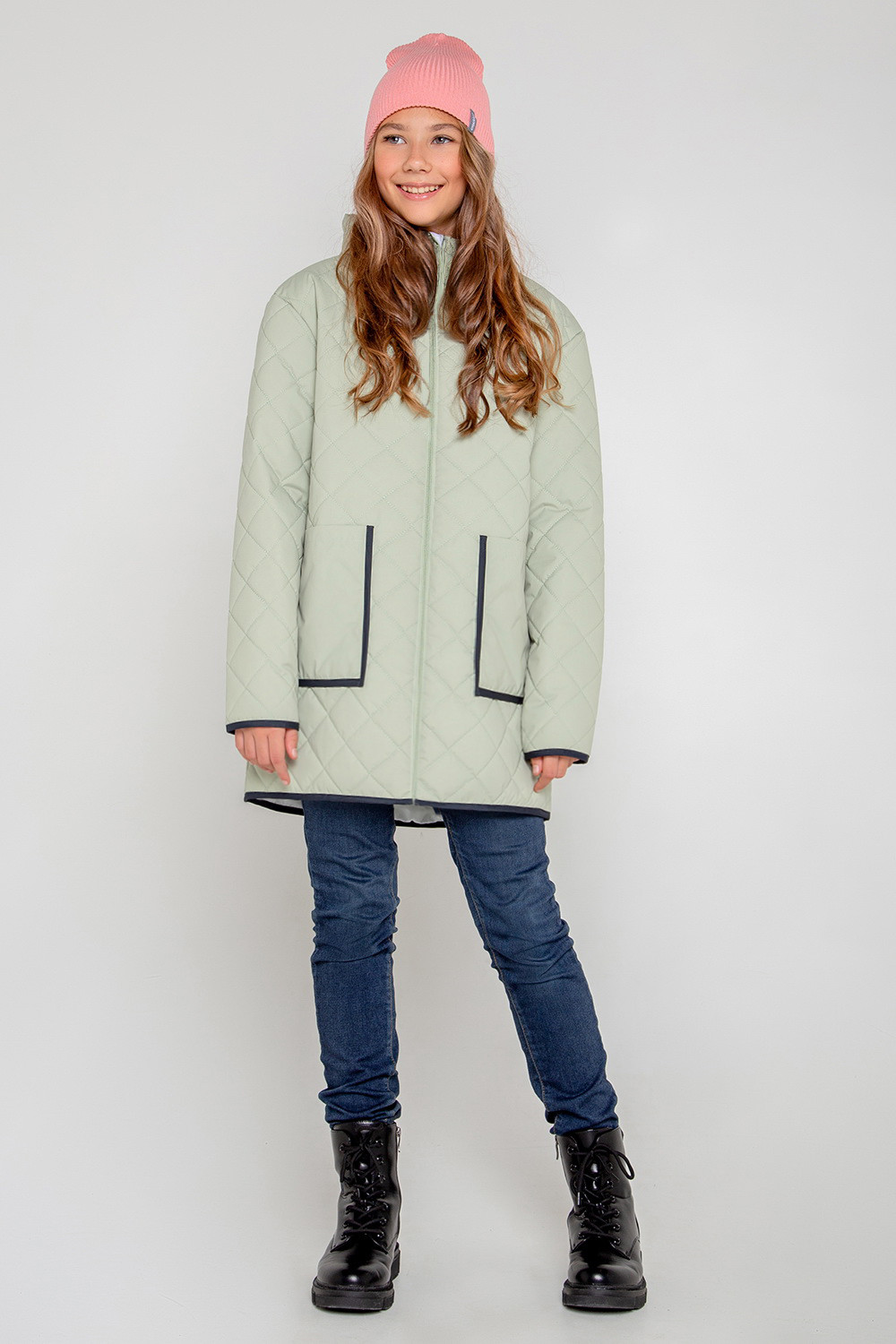 картинка Пальто утепленное для девочки Crockid ВКБ 32135/1 ГР от магазина детских товаров ALiSa