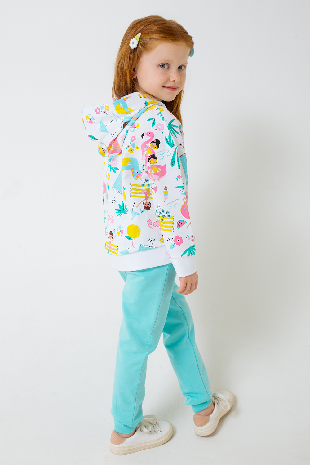 картинка Куртка для девочки Crockid КР 301218 белый, пляжный отдых к277 от магазина детских товаров ALiSa