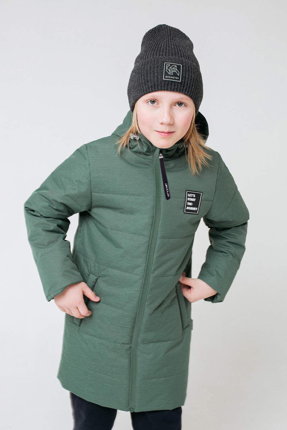 картинка Пальто зимнее Crockid ВК 36061/3 ГР от магазина детских товаров ALiSa