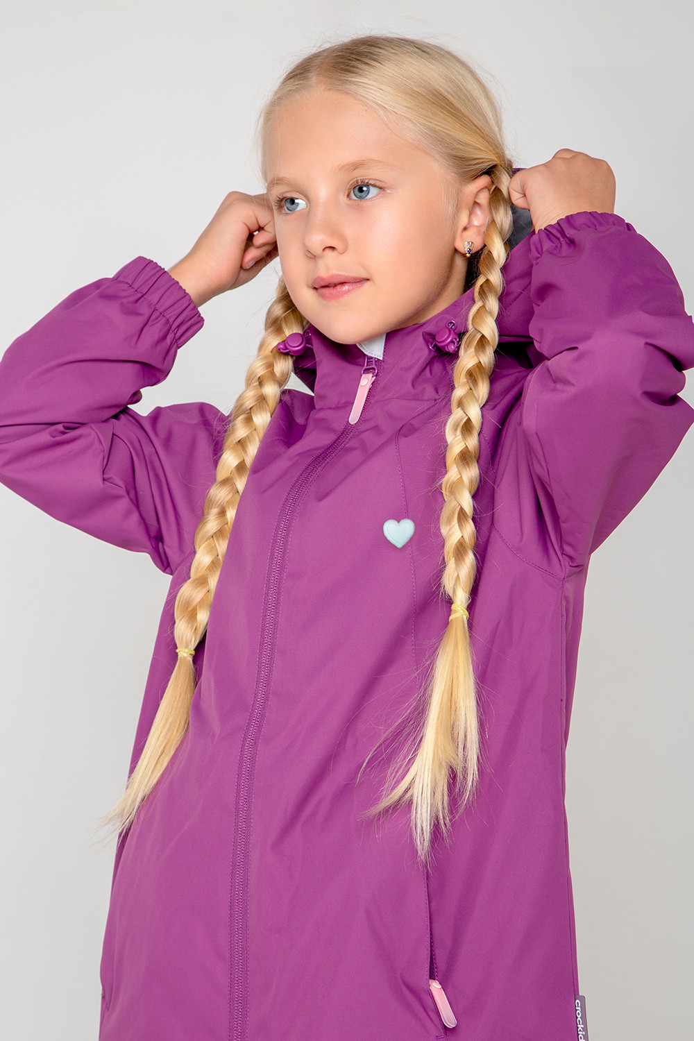 картинка Плащ ветровочный для девочки Crockid ВК 32128/2 ГР от магазина детских товаров ALiSa