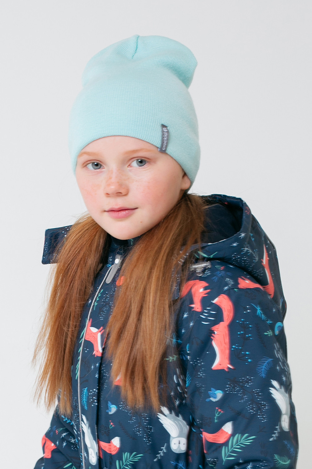 картинка Шапка детская Crockid КВ 20159/21ш светлая бирюза от магазина детских товаров ALiSa