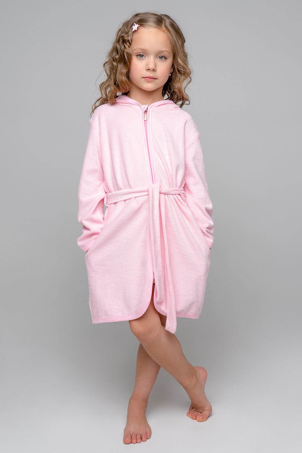 картинка Халат для девочки Crockid К 5766 нежно-розовый от магазина детских товаров ALiSa