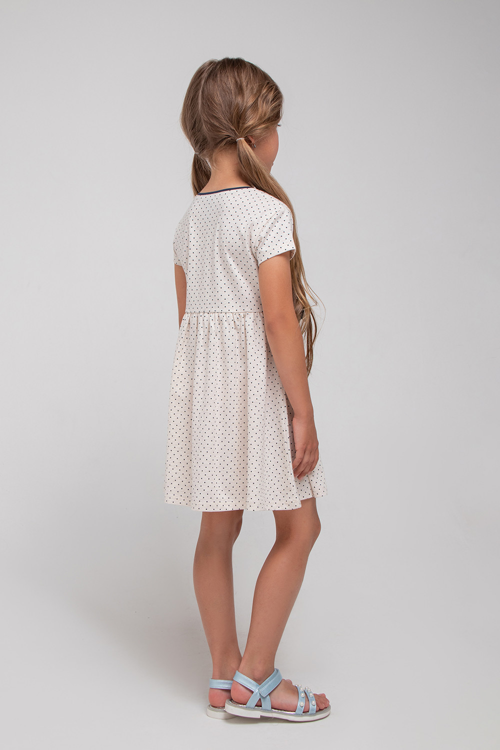 картинка Платье для девочки Crockid КР 5749 светло-бежевый меланж, крапинка к339 от магазина детских товаров ALiSa