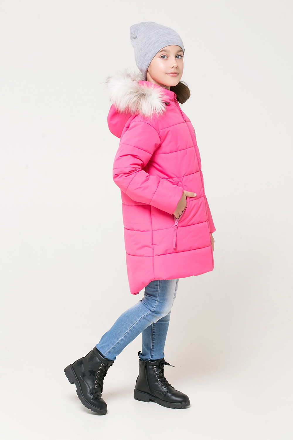 картинка Куртка удлиненная зимняя для девочки Crockid ВК 38054/1 УЗГ от магазина детских товаров ALiSa