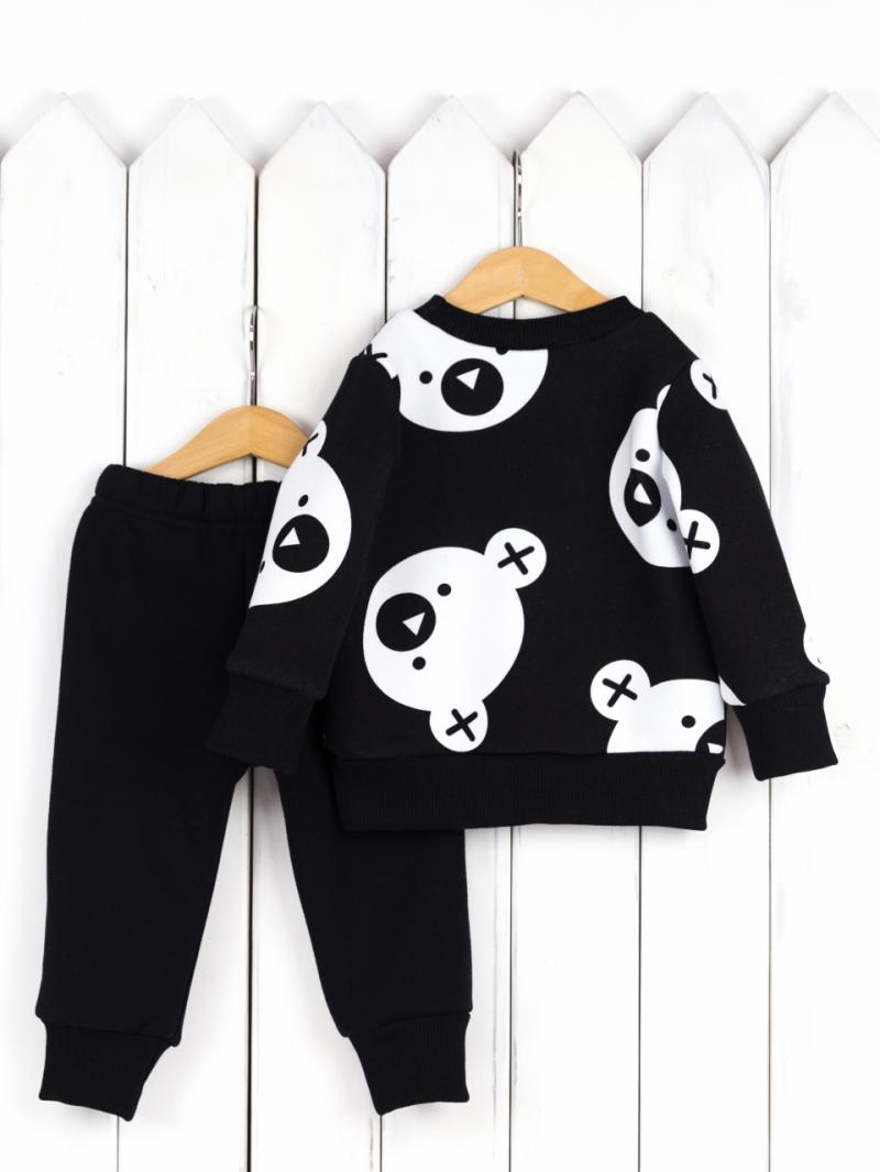 картинка Комплект детский Baby Boom КД477/1-Ф Мишки на чёрном от магазина детских товаров ALiSa