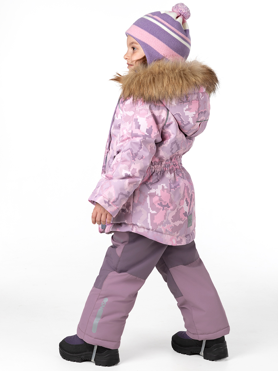 картинка Комплект зимний для девочки NIKASTYLE 7з0624 Роза Орхидея от магазина детских товаров ALiSa