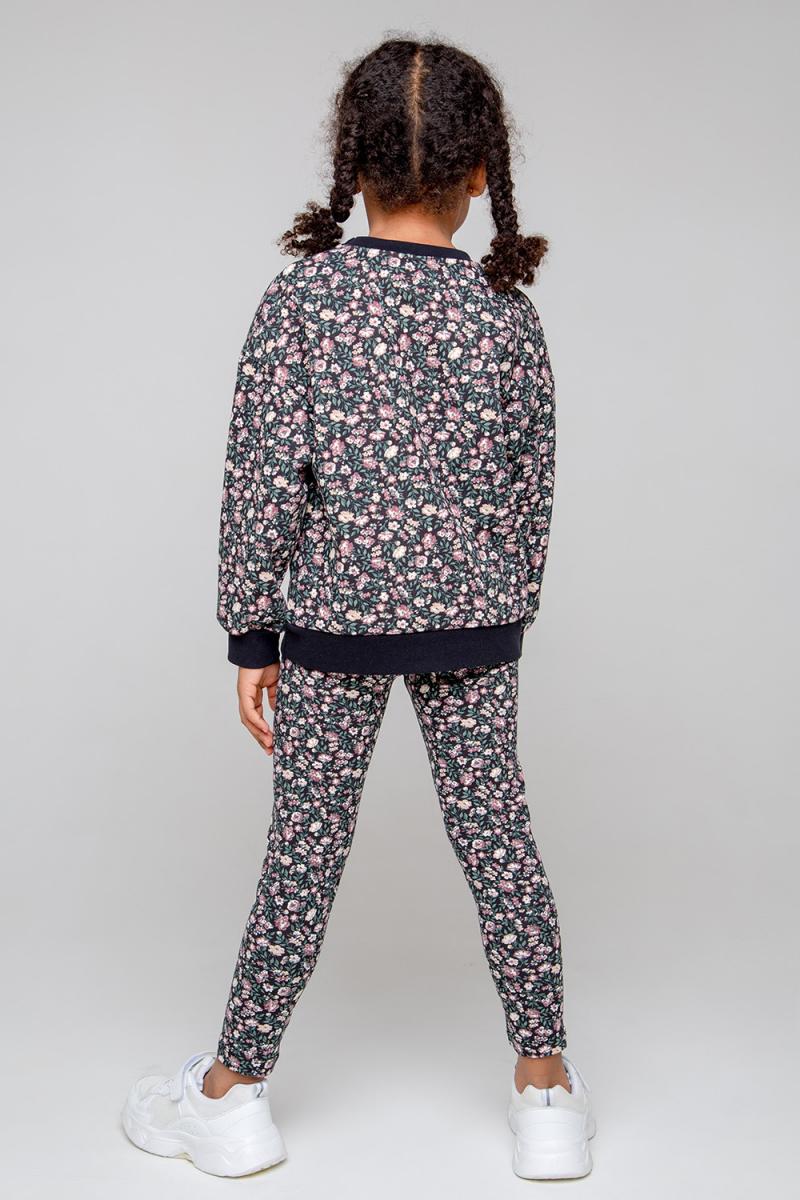 картинка Бриджи для девочки Crockid КР 4074 черный, мильфлер к355 от магазина детских товаров ALiSa