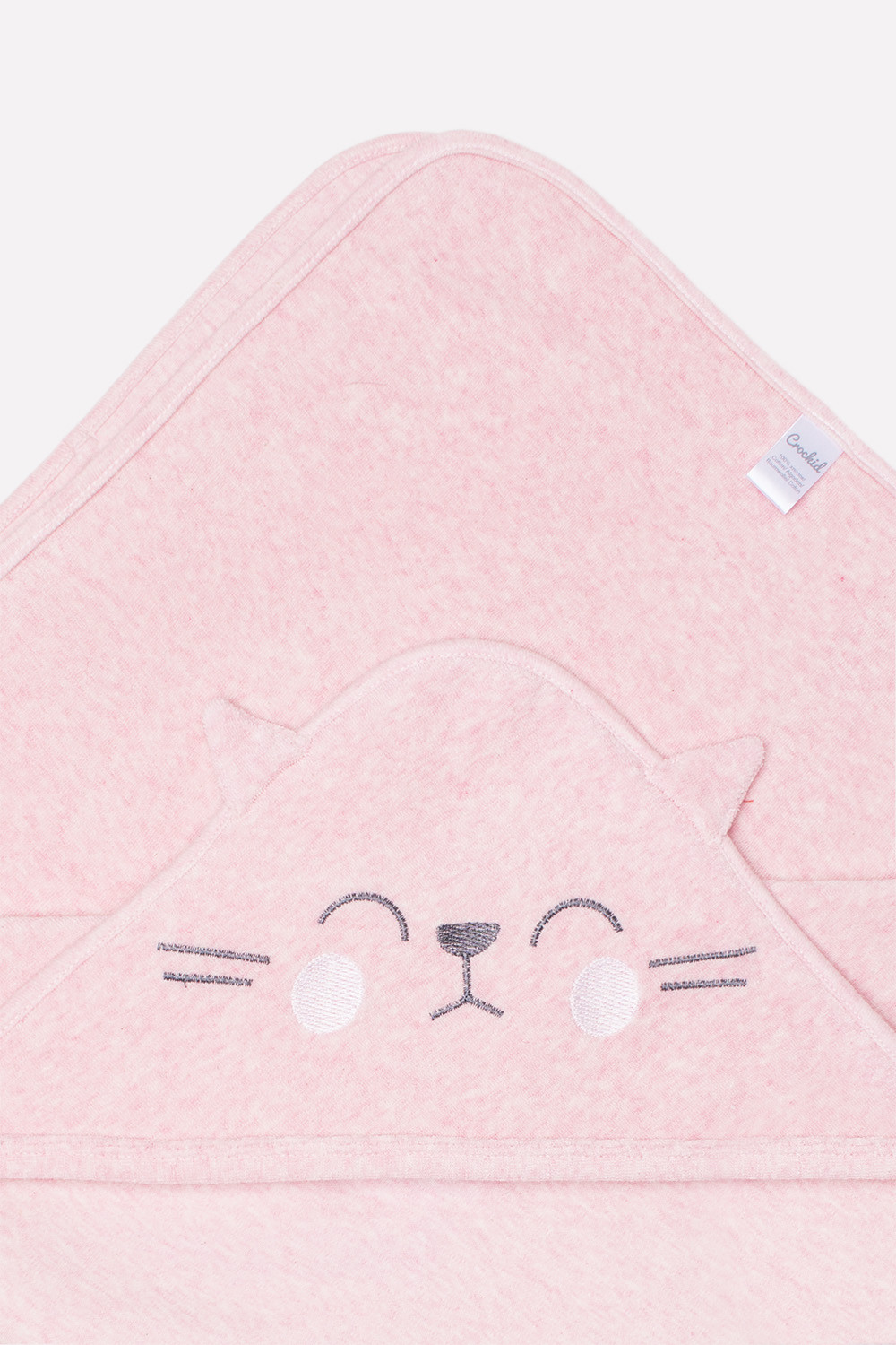 картинка Простынка для купания Crockid К 8500 розовый меланж (коты) от магазина детских товаров ALiSa