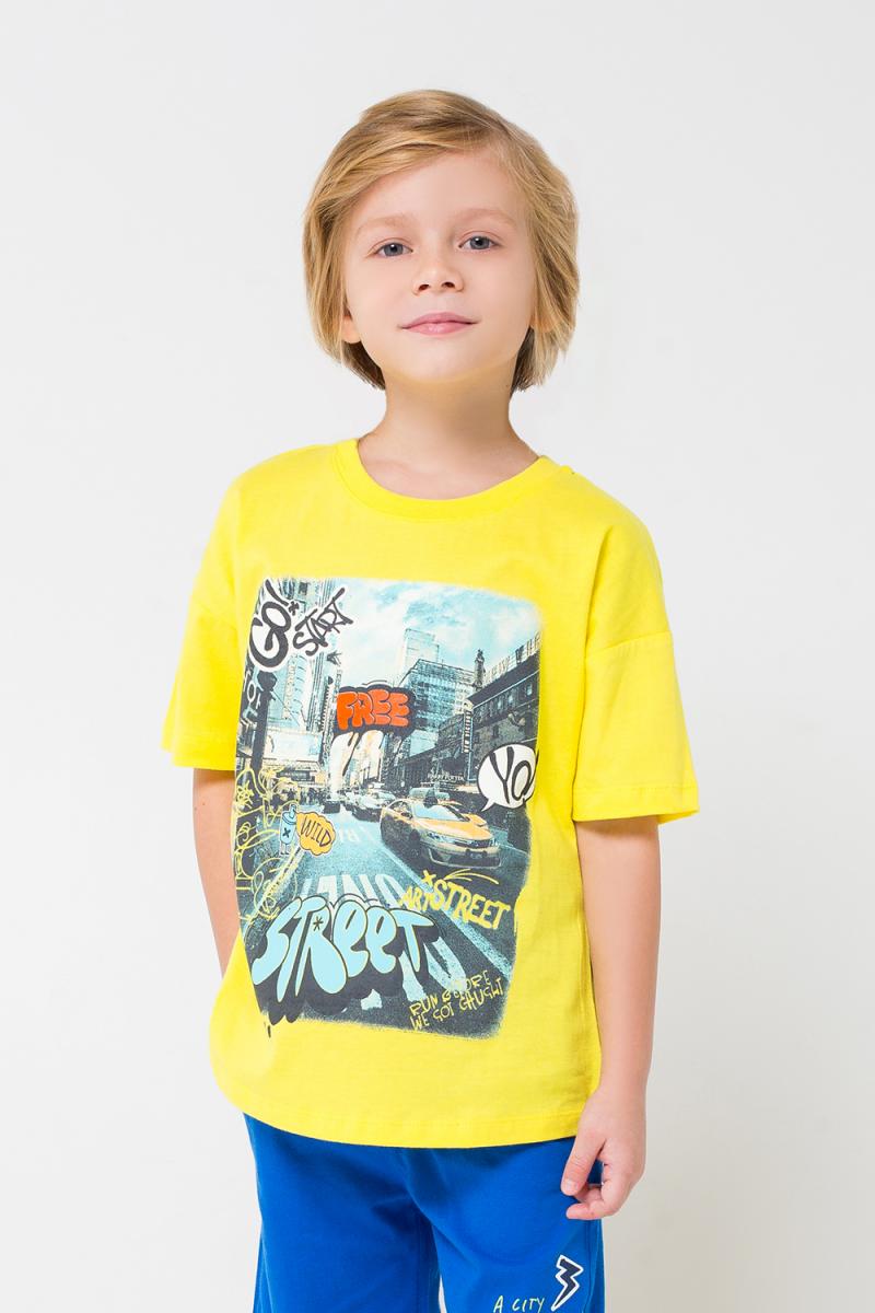 картинка Футболка для мальчика Crockid К 300738 желтый к1247 от магазина детских товаров ALiSa