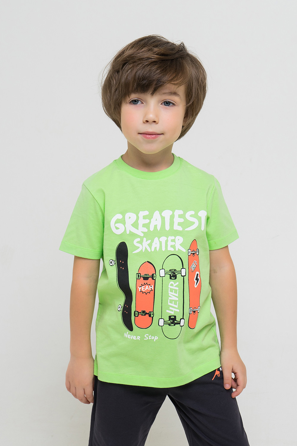 картинка Футболка для мальчика Crockid К 301283 зеленая мята к1261 от магазина детских товаров ALiSa