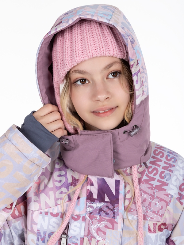 картинка Комбинезон зимний для девочки NIKASTYLE 8з2824 з24 Бежевый орхидея от магазина детских товаров ALiSa