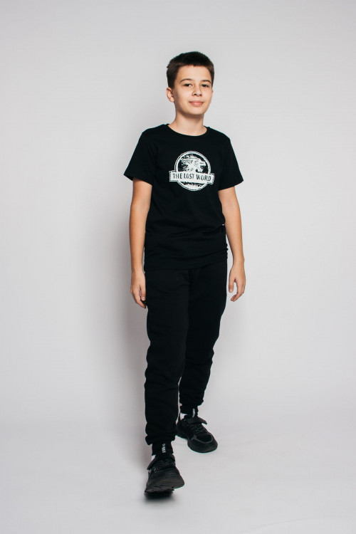 картинка Футболка для мальчика Let's go LG 52334 Черный от магазина детских товаров ALiSa