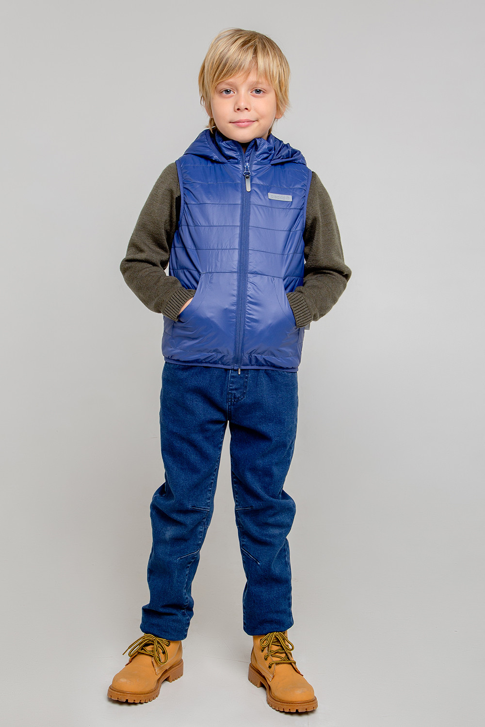 картинка Жилет для мальчика ВК 35009/8 ГР от магазина детских товаров ALiSa