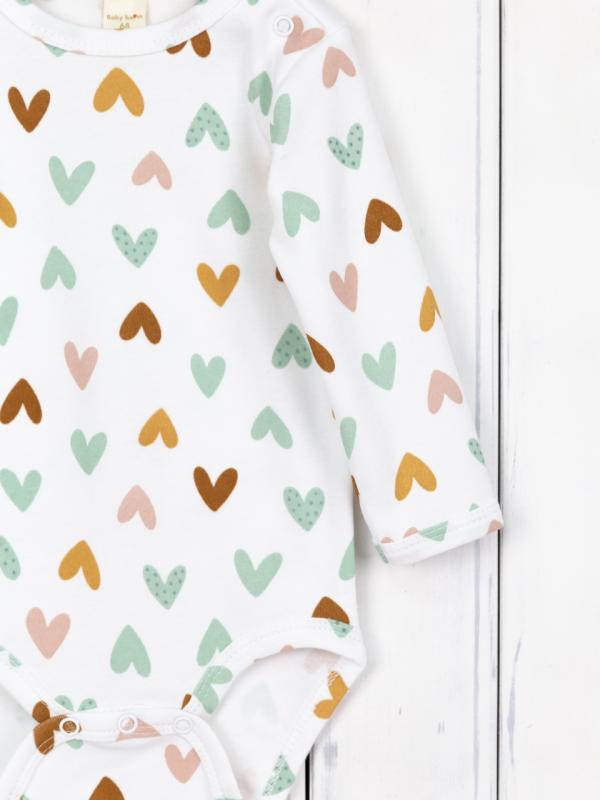 картинка Боди детское Baby Boom Б86/10008-И(Н) Сердечки на сахаре я733 от магазина детских товаров ALiSa