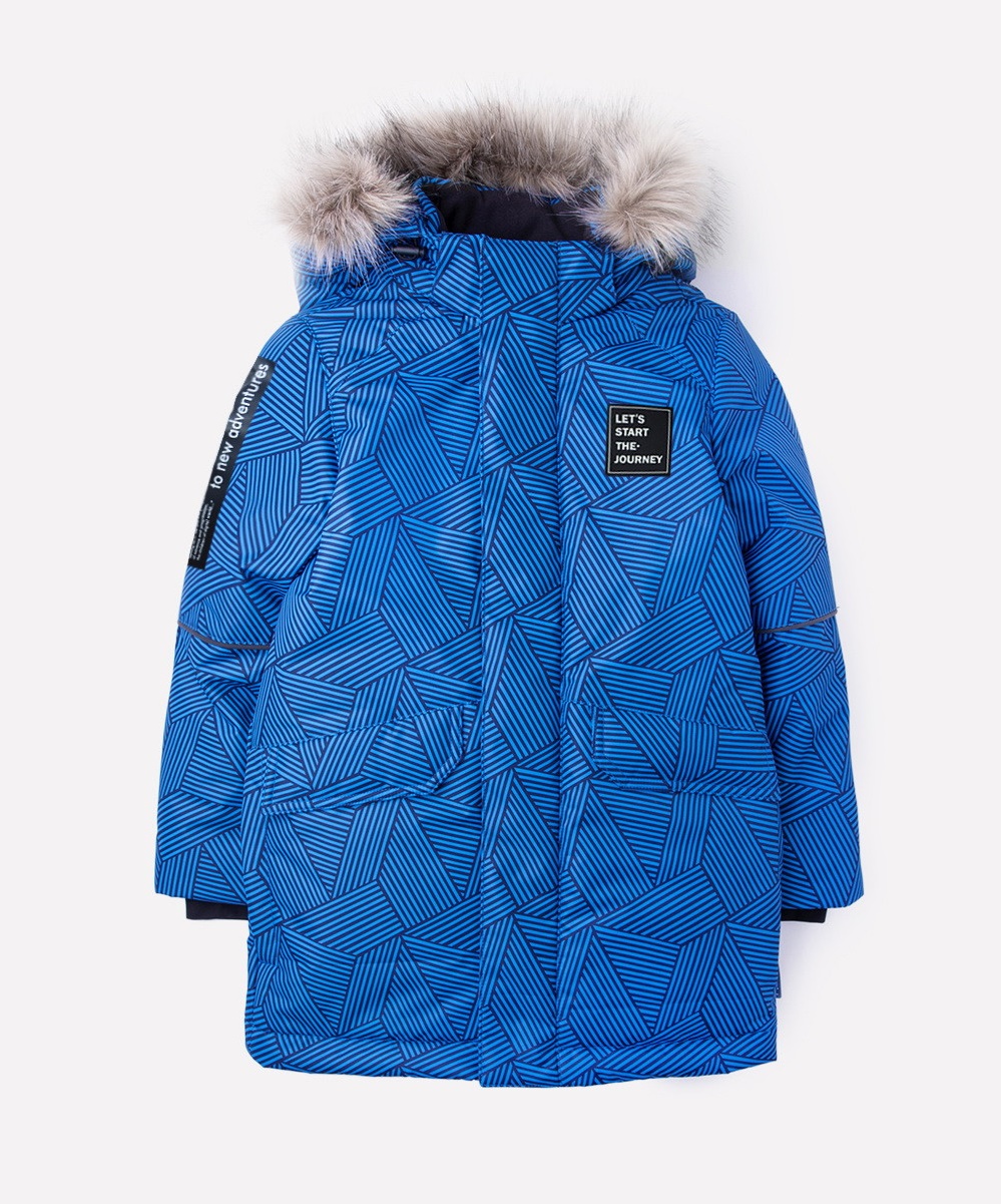 картинка Куртка удлиненная зимняя для мальчика Crockid ВК 36055/н/2 УЗ от магазина детских товаров ALiSa