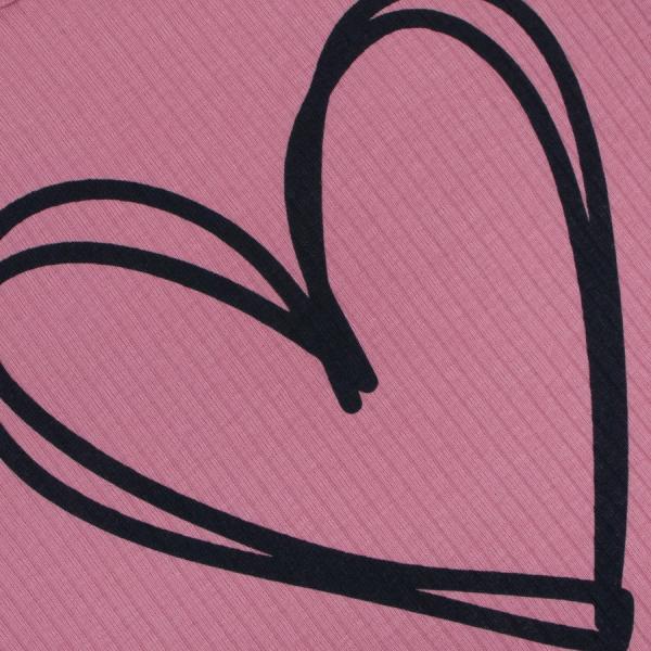 картинка Сорочка для девочки YLA 1617700106 Темно-розовый сердце от магазина детских товаров ALiSa